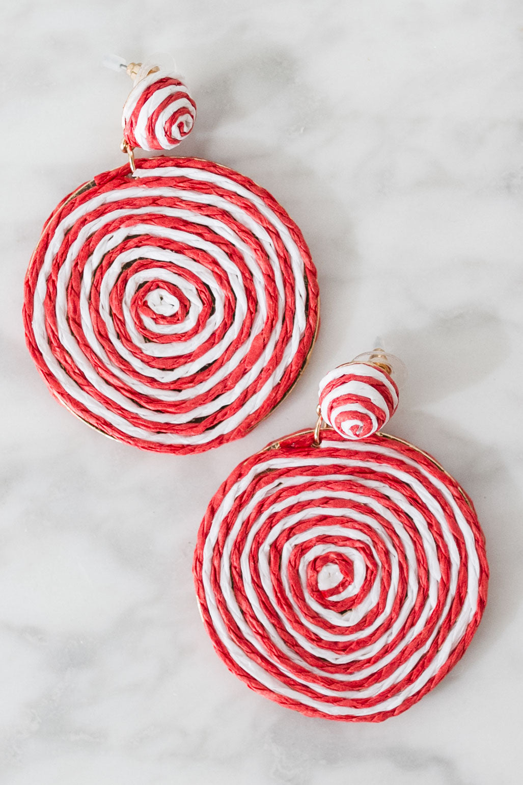 You Got Me Hypnotized Earrings In Red Image - 4