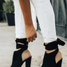 The Peyton Peep Toe Heel in Black Image - 1