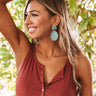 Southern Sweetheart Earrings In Turquoise Image - 1