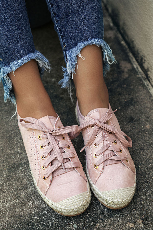 Seaside Sneaker In Blush