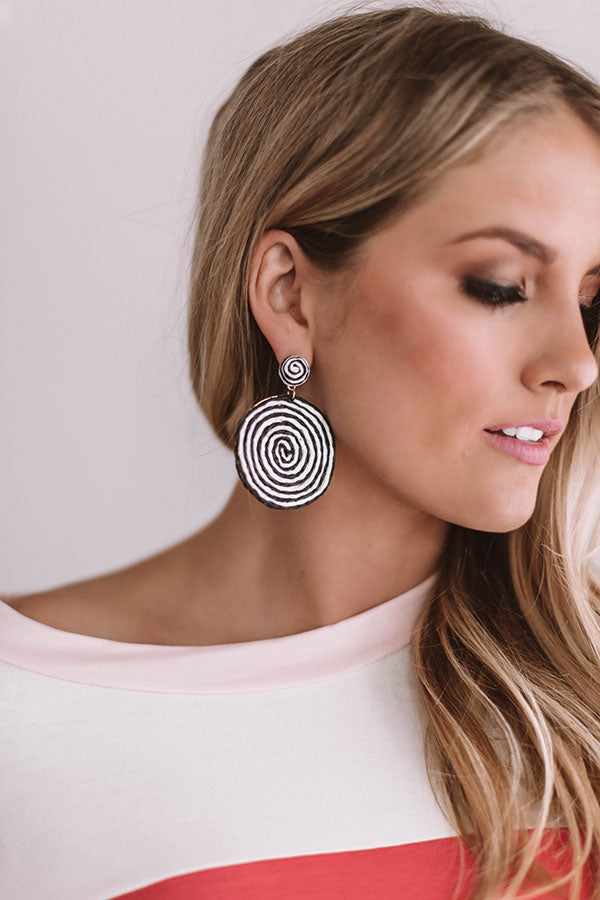 You Got Me Hypnotized Earrings In Black Image - 3