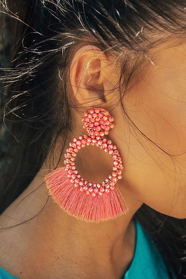 Girly And Glamorous Earrings In Calypso