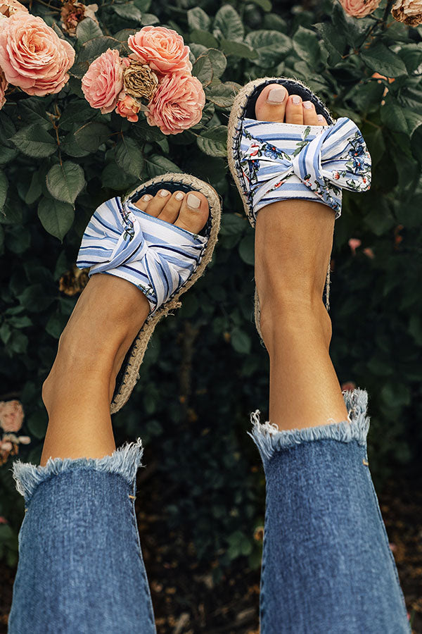 The Reagan Espadrille in Blue