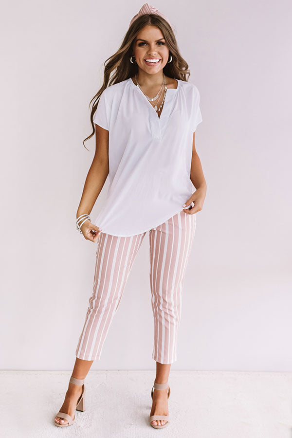 Perfectly Glam Shift Top In White