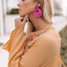 The Serendipity Earrings In Fuchsia Image - 1