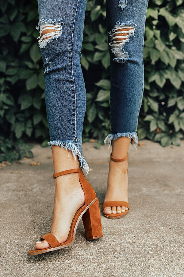 The Elodie Faux Suede Heel