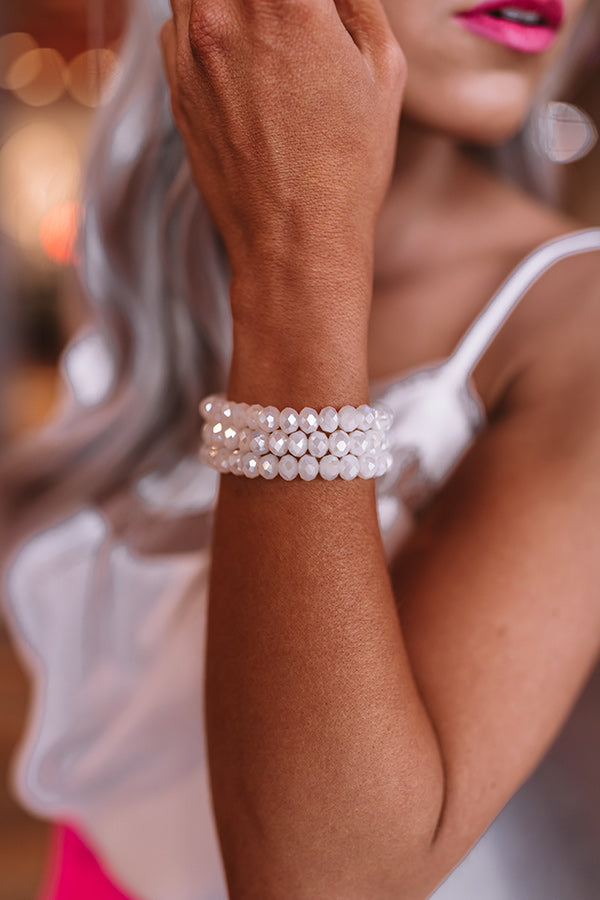 Champagne Shores Bracelet In White