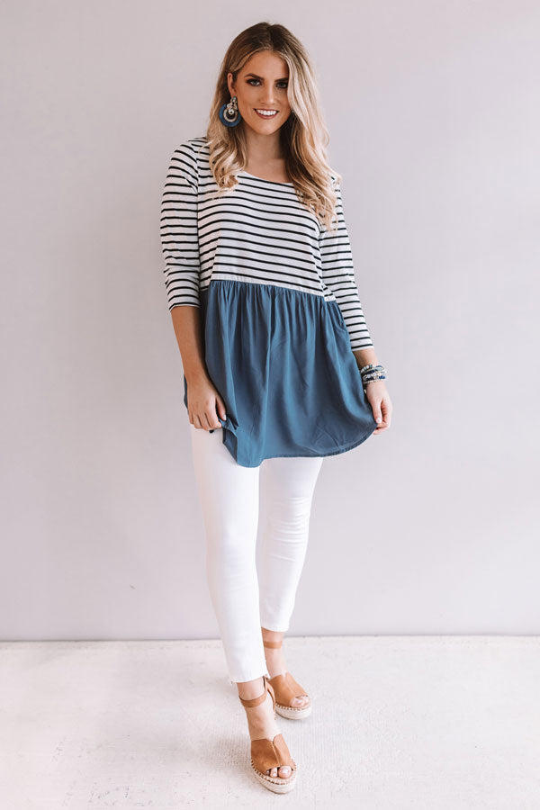 Keylime By The Coast Babydoll Top