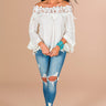 Mimosas in Maui Off Shoulder Top in Ivory Image - 1