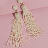 Tahiti Time Tassel Earrings In Ivory Image - 1