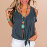 Sunkissed Shift Tee in Charcoal Image - 1