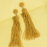 Tahiti Time Tassel Earrings In Mustard Image - 1