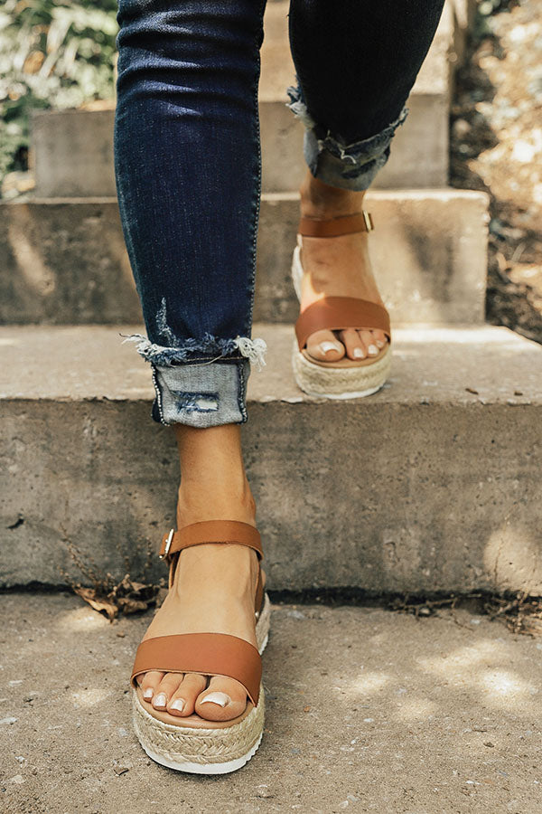 The Kaylee Espadrille in Brown Image - 2