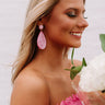 Santorini Swirl Earrings In Blush Image - 1