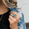 Cross My Heart Turquoise Ring Image - 1