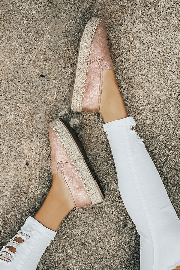The Presley Espadrille in Blush