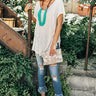 Hustle And Glam Shift Tee In White Image - 1