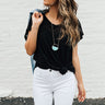 Hustle And Glam Shift Tee In Black Image - 1