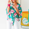 Garden Mingle Floral Shift Top in Jade Image - 1
