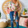 Cocktail Hour Shift Top in Fuchsia Floral Image - 1