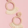 Girly And Glamorous Earrings In Ivory Image - 1