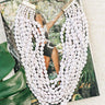 Keep It Coastal Layered Necklace In White Image - 1