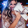 Tied and True Clutch in Champagne Image - 1