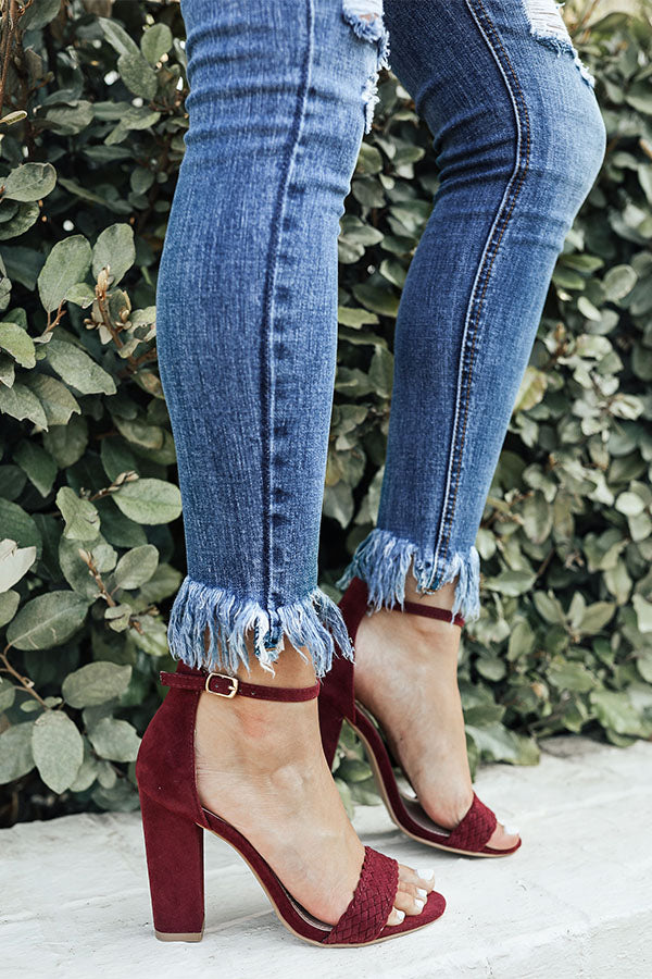The Camilla Heel in Wine