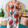 Escape To Maui Off Shoulder Maxi Dress in White Image - 1