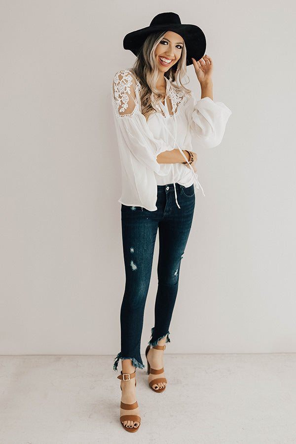All Day Chic Lace Top in Cream Image - 2
