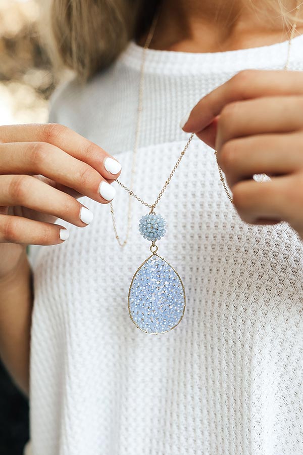 Napa Valley Vacay Necklace In Airy Blue Image - 1