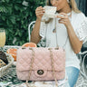 Pretty Chic Quilted Purse in Blush Image - 1
