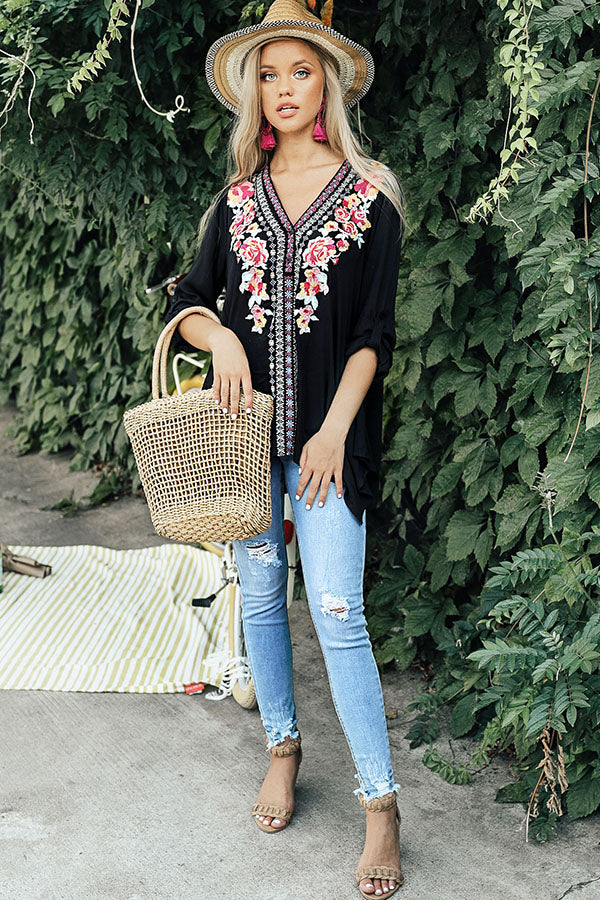 Summer Lovin' Embroidered Top