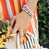Big City Dreaming Bracelet Set In White Image - 1