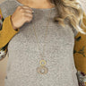 Sipping And Sparkling Necklace In Champagne Image - 1