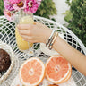Mimosa Brunch Semi Precious Bracelet Set In Green Image - 1