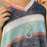 Sipping And Sparkling Necklace In Aqua Sky Image - 1