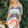 Cocoa Beach Cabana Shift Top in Navy Image - 1