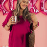 Parisian Vacation Shift Top In Orchid Curves Image - 1