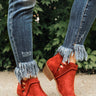 The Campbell Bootie in Rustic Wine Image - 1