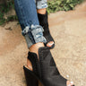 The Torrance Peep Toe Bootie in Black Image - 1