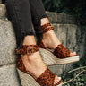 The Emerson Scalloped Wedge in Leopard Image - 1