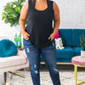 Beauty and Grace Shift Tank in Black Image - 1