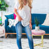 Concert Casual Shift Top in White Image - 1