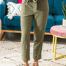 Hello Manhattan Trousers in Olive Image - 1
