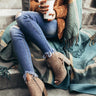 The Charlie Peep Toe Bootie in Taupe Image - 1