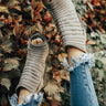 The Charlie Peep Toe Bootie in Grey Image - 1