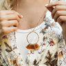 The Inner Circle Necklace In Mustard Image - 1