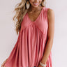Adley Babydoll Shift Tank in Raspberry Image - 1