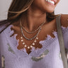 Sunshine Sweets Layered Necklace In Grey Image - 1